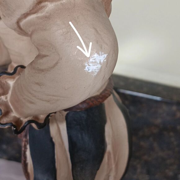 Vintage Joker Court Jester Figurine Composite Wood Statue Philippines 16"H - Picture 8 of 16